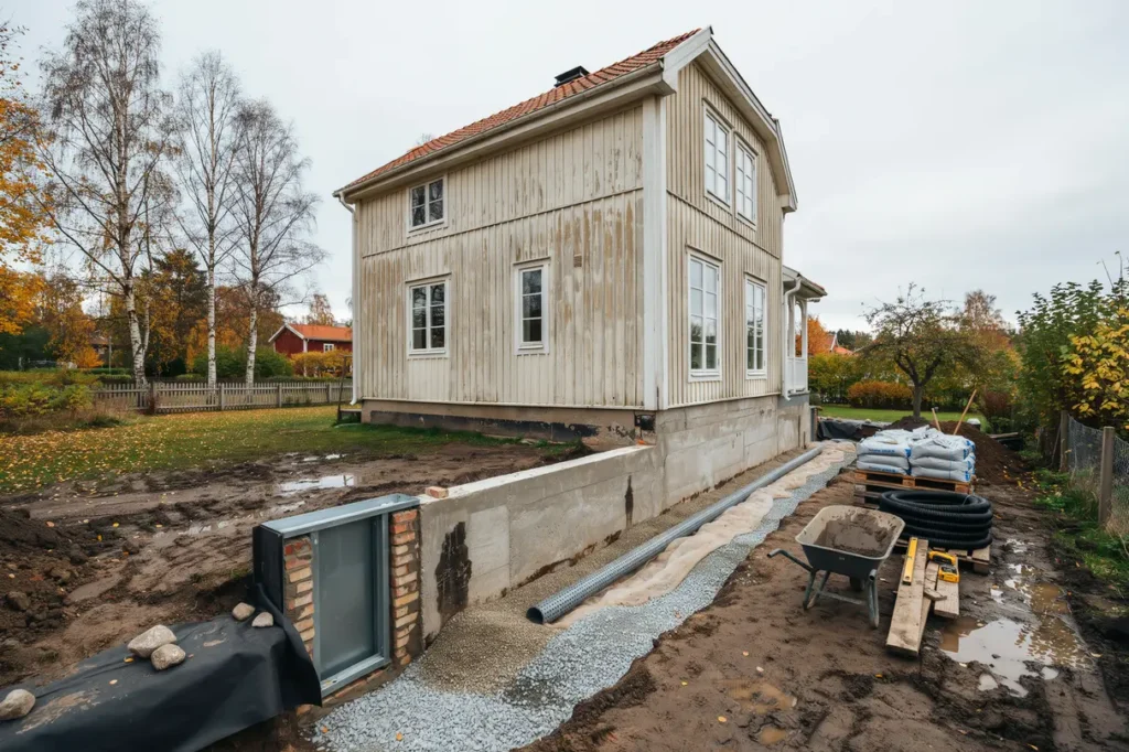 renovera k llaren och dr nera husgrunden s skyddar du villan mot fukt m gel och dyra skador