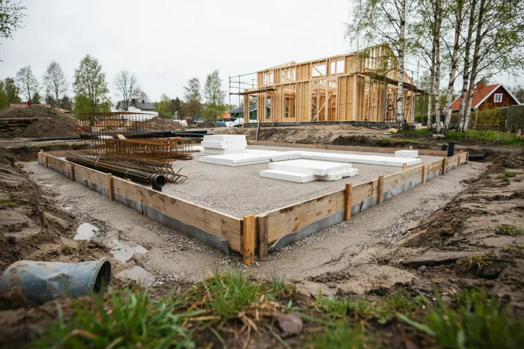 gjuta betongplatta till villa eller garage markarbete isolering och vanliga misstag att undvika