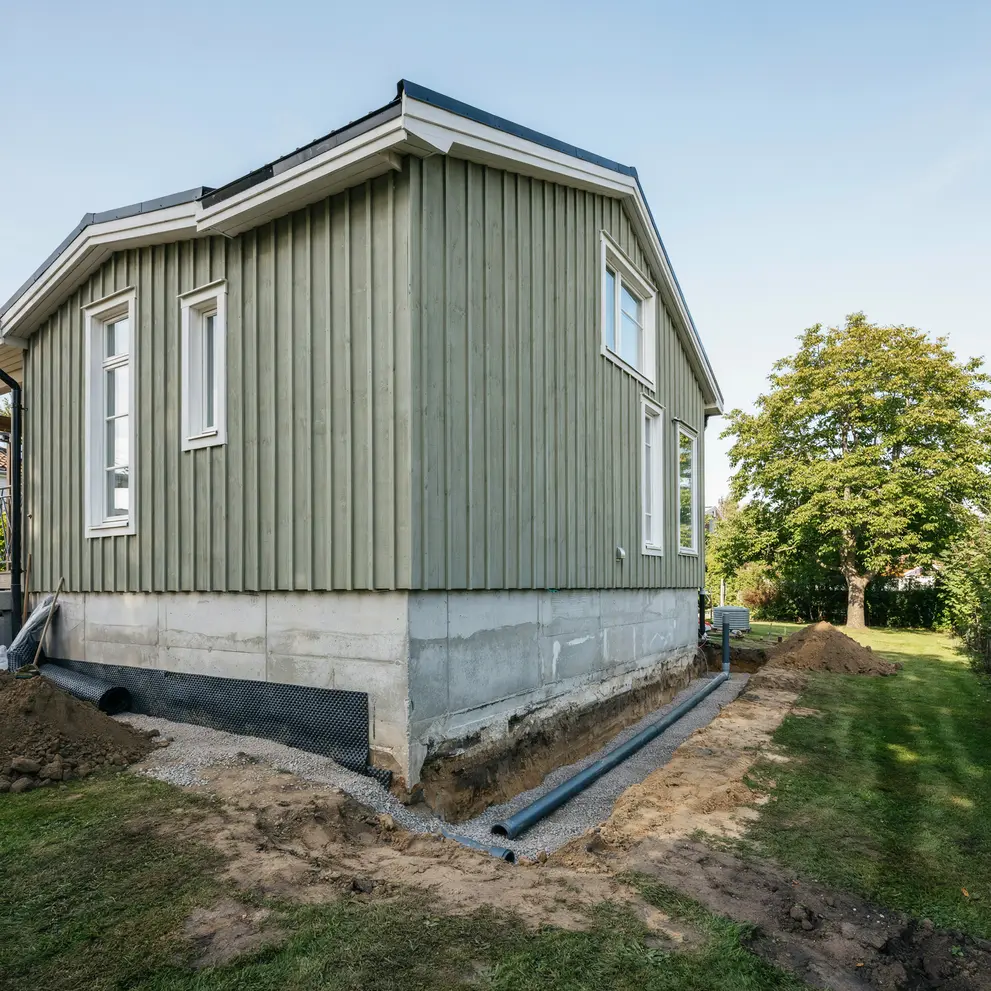 renovera kallare dranera husgrund kristianstad skane